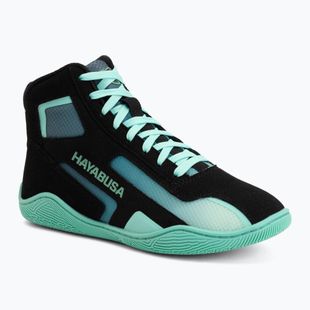Boxerské topánky Hayabusa Surge black/cyan