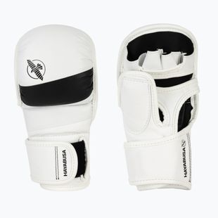 Hayabusa T3 Hybrid biele/čierne grapplingové rukavice