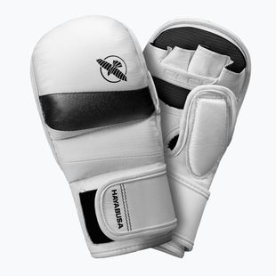 Hayabusa T3 Hybrid biele/čierne grapplingové rukavice