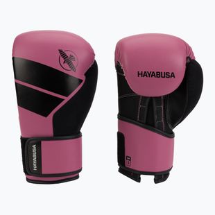 Hayabusa S4 ružovo-čierne boxerské rukavice S4BG