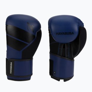 Hayabusa S4 modro-čierne boxerské rukavice S4BG
