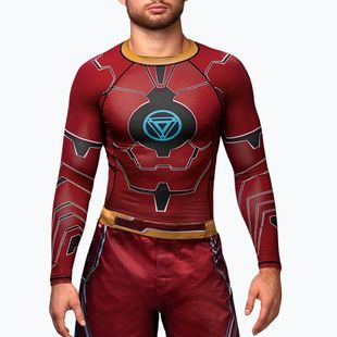Hayabusa pánsky rashguard s dlhým rukávom Marvel's Iron Man red