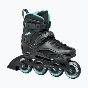 Dámske kolieskové korčule Rollerblade RB 80 W black/light blue