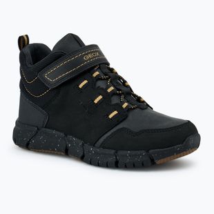 Juniorská obuv Geox Flexyper ABX black/dark yellow