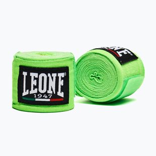 Boxerské bandáže Leone 1947 Hand Wraps 350 cm fluo green/fluo green