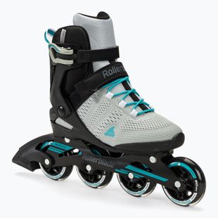 Rollerblade Spark 80 grey/turquoise dámske kolieskové korčule
