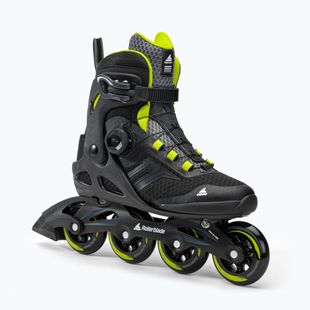 Pánske kolieskové korčule Rollerblade Macroblade 84 BOA black/green 07370600