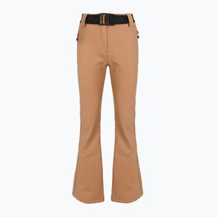 Dámske lyžiarske nohavice EA7 Emporio Armani Pure Softshell Waisted mocha mousse