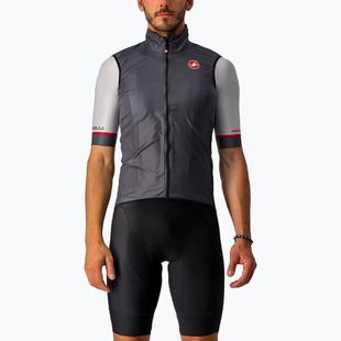 Pánska cyklistická vesta Castelli Aria dark gray