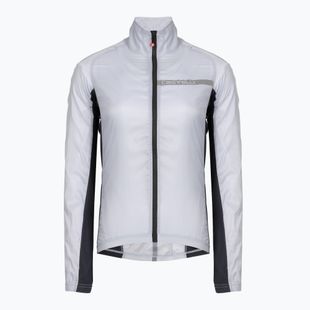 Dámska cyklistická bunda Castelli Squadra Stretch silver gray/dark gray