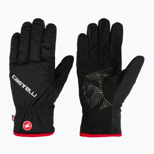 Pánske cyklistické rukavice Castelli Entrata Thermal black