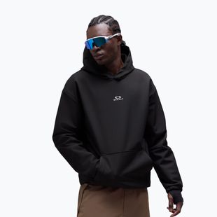Pánska snowboardová bunda Oakley Wintertide Scratched Hoodie pitch black