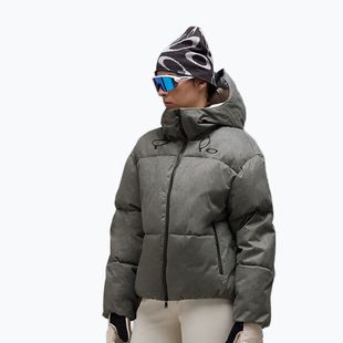 Dámska lyžiarska bunda Oakley Icicle Cropped cement melange