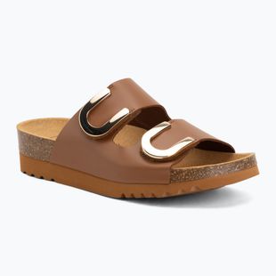 Dámske šľapky Scholl Montery 2 Straps Ad Med cognac