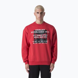 Pánska mikina Everlast Streetwear Crewneck červená/čierna