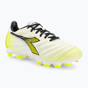 Detské kopačky Diadora Brasil Elite GR LT LPU Y white/black/fluo yellow