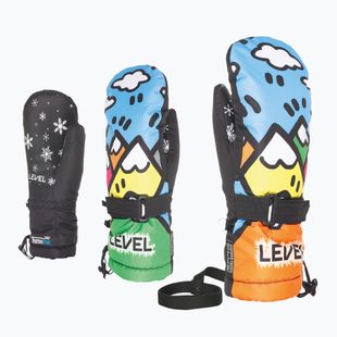 Detské snowboardové rukavice Level Junior Mitt pk rainbow