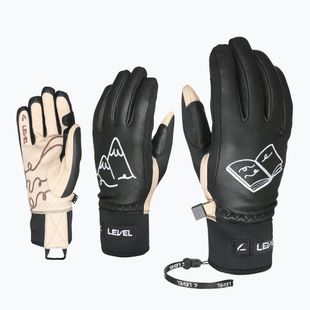 Dámske lyžiarske rukavice Level Ivory pk black