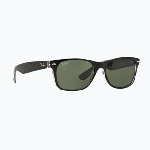 Slnečné okuliare Ray-Ban New Wayfarer Classic matte black transparent/green g-15