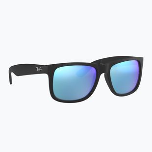 Slnečné okuliare Ray-Ban Justin Classic matt black gum/blue mirror