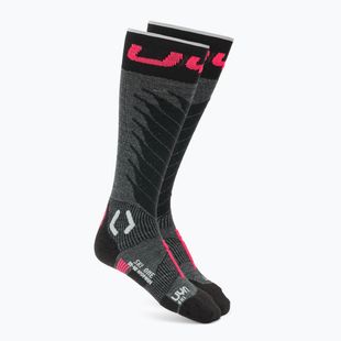 Pánske lyžiarske ponožky UYN Ski One Comfort Fit black/pink