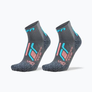 Dámske ponožky UYN Trekking Approach Low Cut 2 pack grey/turquoise