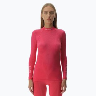 Dámsky termoaktívny longsleeve UYN Elevation Biomorph LS Turtle Neck pink yarrow