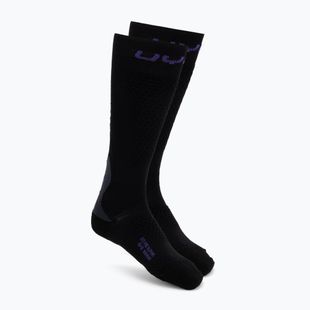 Dámske lyžiarske ponožky UYN Ski One Alpine Merino Socks black/violet