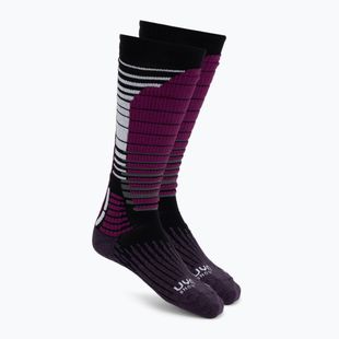 Dámske snowboardové ponožky UYN Ski Snowboard black/purple