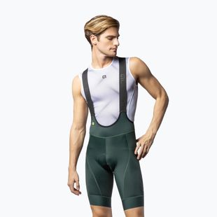 Pánske cyklistické šortky Alé Magic Colour Bibshorts forest green