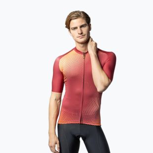 Pánsky cyklistický dres Alé Optical bordeaux