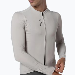 Pánske cyklistické tričko longsleeve Alé Color Block stone