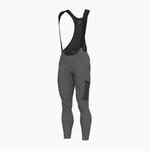 Pánske cyklistické nohavice Alé Stones Cargo 2.0 Bibtights acciaio/steel