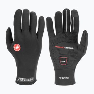 Pánske cyklistické rukavice Castelli Perfetto RoS black