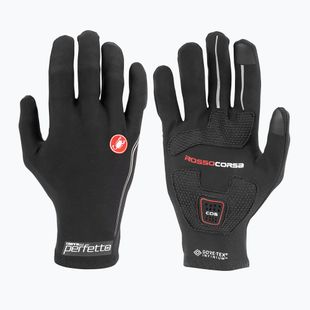 Pánske cyklistické rukavice Castelli Perfetto Light black