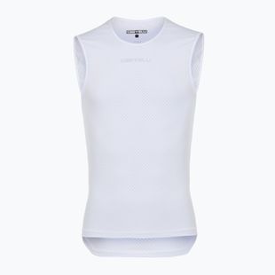 Pánsky cyklistický dres Castelli Pro Mesh 2.0 Sleeveless white