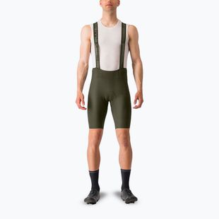 Pánske cyklistické šortky Castelli Espresso deep green