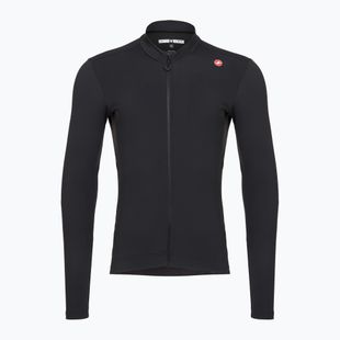 Pánska cyklistická mikina Castelli Espresso Thermal light black