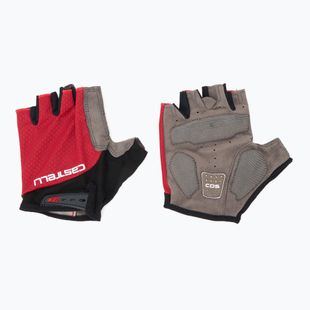 Pánske cyklistické rukavice Castelli Entrata V rich red