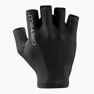 Dámske cyklistické rukavice Castelli Espresso light black