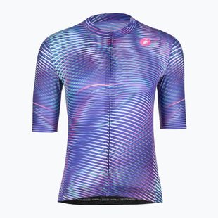 Dámsky cyklistický dres Castelli Cosmic Vortex multicolor ultraviolet rose