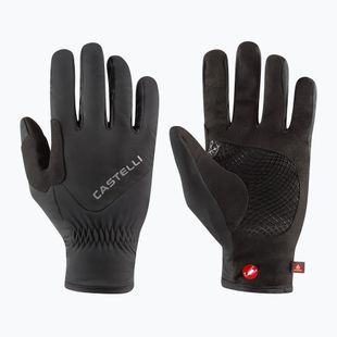 Pánske cyklistické rukavice Castelli Entrata Thermal 3 Glove black