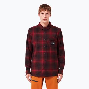 Pánska košeľa Oakley Butter Flannel Shirt black/grenache check
