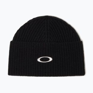 Zimná čiapka Oakley Ellipse Ribbed Beanie blackout