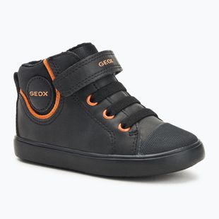 Detské topánky Geox Gisli black/dark orange