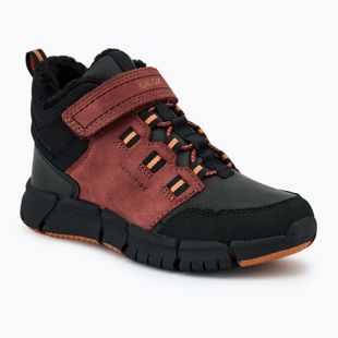 Juniorské topánky Geox Flexyper ABX wine/black