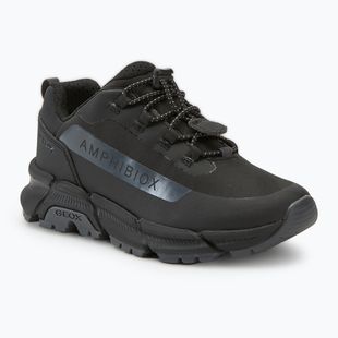 Juniorské topánky Geox Flexyper Plus ABX black/dark grey