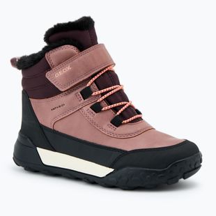 Juniorské snehule Geox Trekkyup ABX dark pink