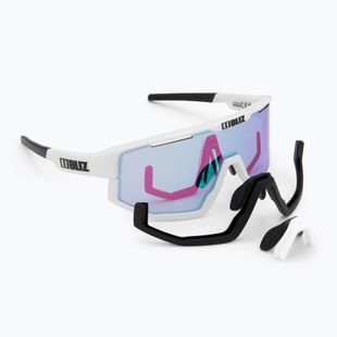Slnečné okuliare Bliz Fusion Nano Optics Nordic Light matt white/ begonia/ violet w blue multi
