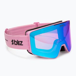 Lyžiarske okuliare Bliz G001S matte pink/neon violet/blue multi